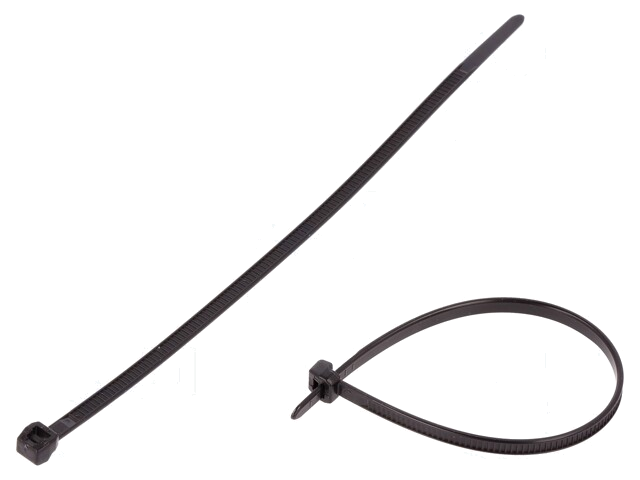 Kabelbinder; vertanding buitenzijde; L: 145mm; W: 3,4mm; polyamide Kabelbinder; vertanding buitenzijde; L: 145mm; W: 3,4mm; polyamide